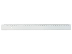 Linjal 30 cm cm/mm-gradering plast 10/fp Primmeshiper