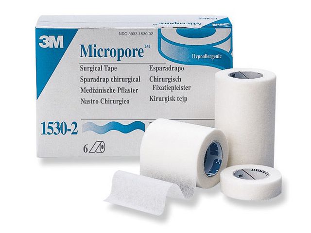 Micropore Vit u hållare 5,0cmx9,1m 6/fp - Primmeshiper