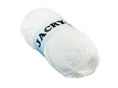 Akrylgarn 50g vit - Primmeshiper