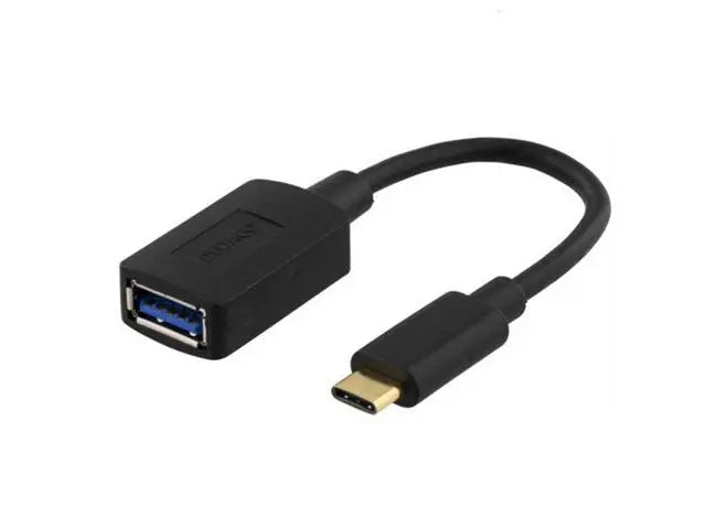 Adapter DELTACO USB C hane - Typ A hona - Primmeshiper
