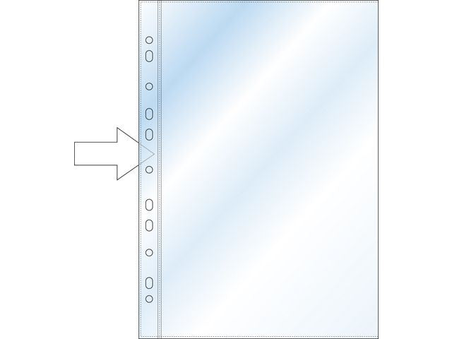 Plastficka A4 0,06mm öppen ryggsida - Primmeshiper