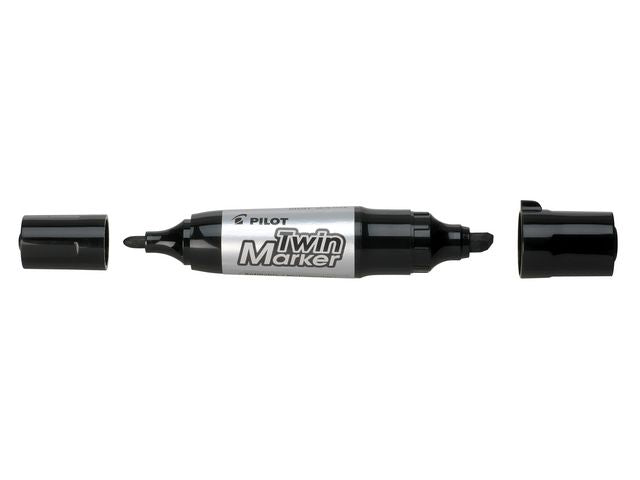 Märkpenna PILOT Twin Marker jumbo svart - Primmeshiper