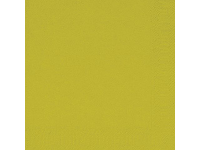 Servett 3-lags 33x33cm kiwi 125/fp - Primmeshiper