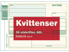 Blankett kvittens A6L 50 blad - Primmeshiper