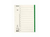 Pappregister Servo A4 1-12 grön flik - Primmeshiper