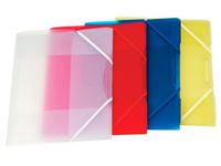 Gummibandsmapp plast 3-kl A4 transp/klar - Primmeshiper