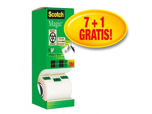 Dokumenttejp SCOTCH 810 19mmx33m 8/fp - Primmeshiper