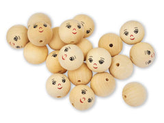 Träkulor ansikten 30 mm 20/fp - Primmeshiper