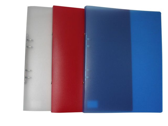 Ringpärm A4 16mm böjbar plast röd - Primmeshiper
