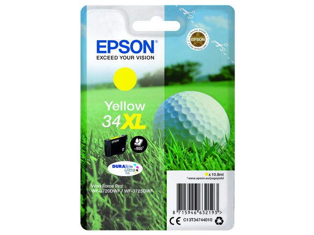 Bläckpatron EPSON T3474 XL gul - Primmeshiper