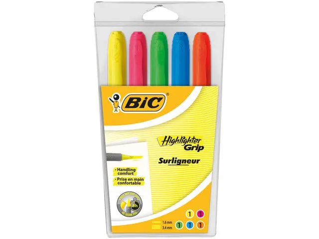 Överstrykningspenna BIC Grip 5/fp Primmeshiper