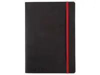 Ant.bok OXFORD Black n´Red A5 soft linj - Primmeshiper