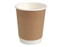 Pappersbägare double wall 24cl bru 25/fp - Primmeshiper