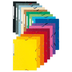Gummibandsmapp EXACOMPTA 3-klaff A4 gul Primmeshiper