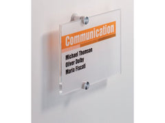 Dörrskylt DURABLE Crystal Sign 148x210mm - Primmeshiper