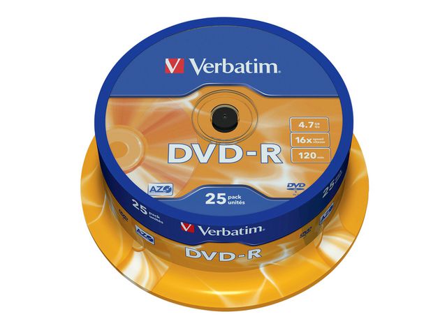DVD-R VERBATIM 4,7GB 25/fp - Primmeshiper