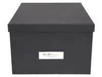 Förvaringsbox m.lock kartong grå - Primmeshiper