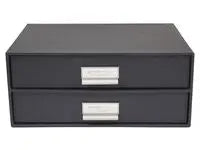 Skrivbordsbyrå kartong 2-lådor grå - Primmeshiper