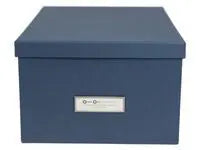 Förvaringsbox m.lock kartong blå - Primmeshiper