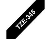 Tape BROTHER TZE345 18mm vit på svart - Primmeshiper