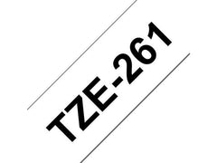 Tape BROTHER TZE261 36mm svart på vit - Primmeshiper