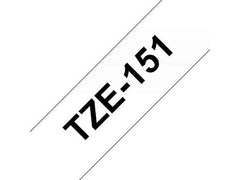 Tape BROTHER TZE151 24mm svart på klar - Primmeshiper