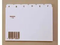 Ledkort register A6L A-Ö vit - Primmeshiper