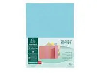 Mapp EXACOMPTA 1-klaff 160g blå 100/fp - Primmeshiper