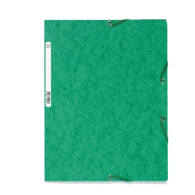 Gummibandsmapp EXACOMPTA 3-klaff A4 grön Primmeshiper