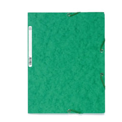 Gummibandsmapp EXACOMPTA 3-klaff A4 grön Primmeshiper