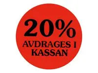 Etikett 20% avdrages i kassan 2000/RL - Primmeshiper
