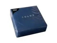 Servett 1-lags 33x33cm mörkblå 100/fp - Primmeshiper