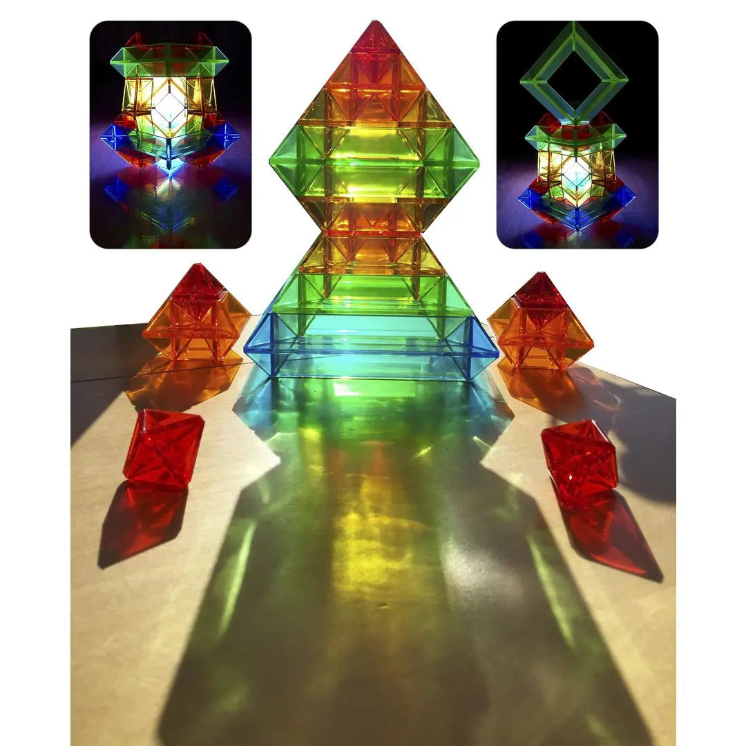 Geometriska figurer transparent 15/fp Primmeshiper