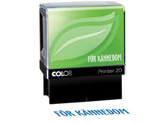 Stämpel standardtext FÖR KÄNNEDOM - Primmeshiper