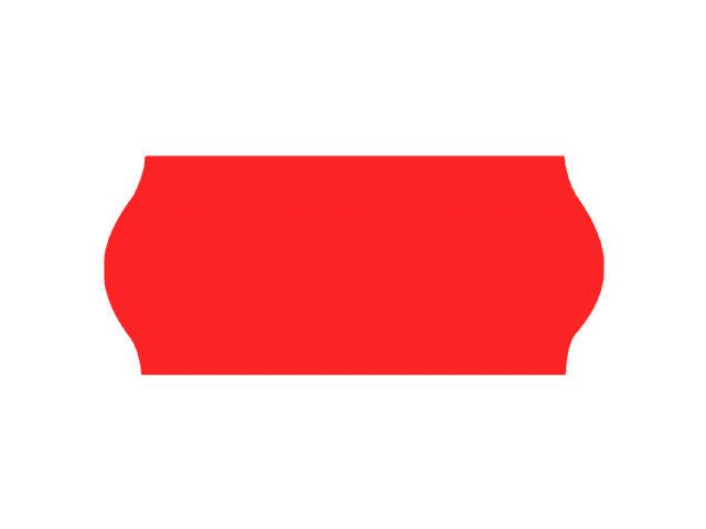 Prisetikett 26x12mm G1 röd 9000/fp - Primmeshiper