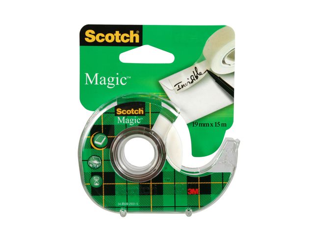 Dokumenttejp SCOTCH 19mmx15m m.hållare - Primmeshiper