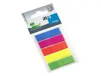 Index INFO NOTES 43x12mm 5 färger plast - Primmeshiper