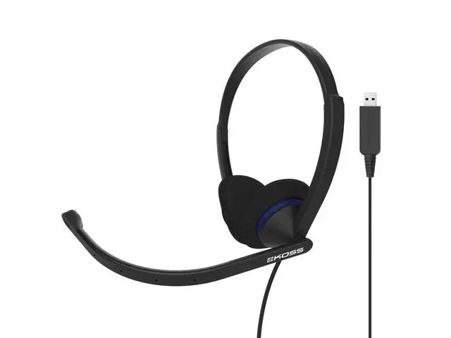 Datorheadset KOSS headset CS200 USB sva - Primmeshiper