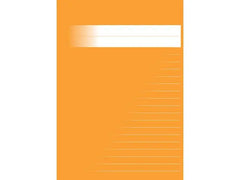 Skrivhäfte A5 linjerat 8,5mm orange - Primmeshiper