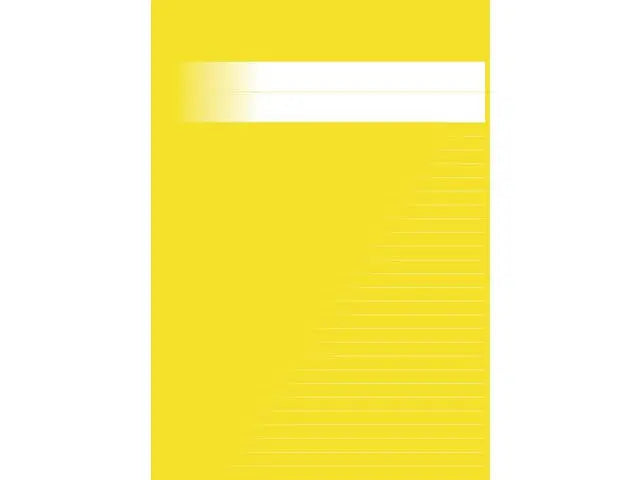 Skrivhäfte A4 linjerat 8,5mm gul - Primmeshiper