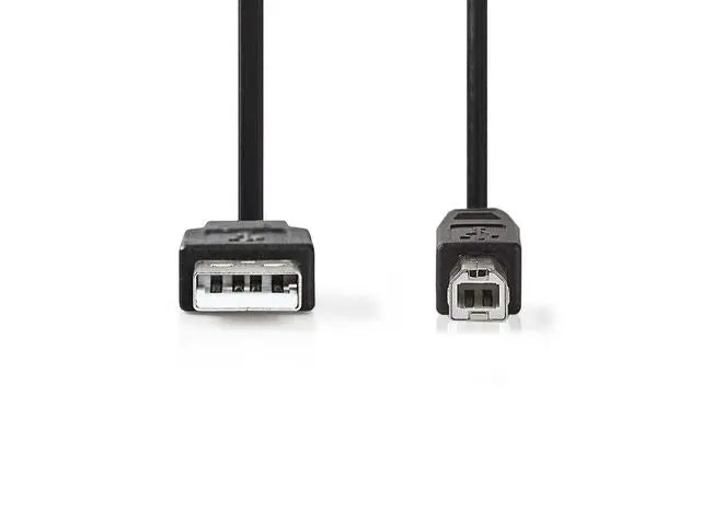 Kabel NEDIS USB 2.0 A-B 2m svart - Primmeshiper