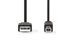 Kabel NEDIS USB 2.0 A-B 1m svart - Primmeshiper