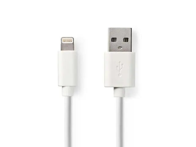 Kabel NEDIS Lightning - USB A 2m vit - Primmeshiper