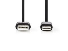 Kabel NEDIS USB-A-USB-C 1m svart - Primmeshiper