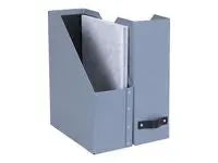 Tidskriftssaml. kart m läder A4 blå 2/fp - Primmeshiper