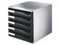 Blankettfack LEITZ 5 fack svart/grå Primmeshiper