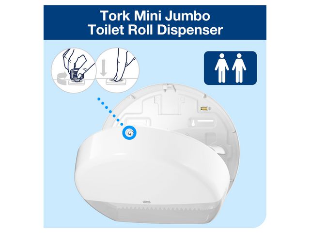 Dispenser TORK T2 Jumbo mini vit - Primmeshiper