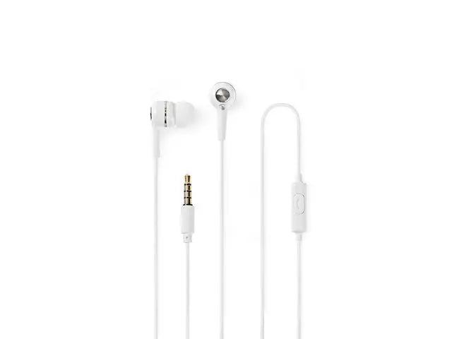 Hörlur+Mic NEDIS HPWD2020WT In-ear vit - Primmeshiper