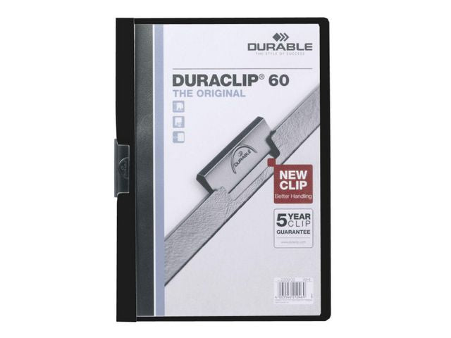 Klämmapp Duraclip 2209 A4 6mm svart - Primmeshiper