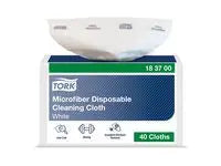 Microfiberduk TORK 29,5x34cm vit 40/fp - Primmeshiper